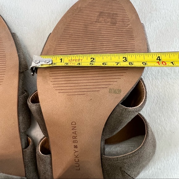 Lucky Brand Minna Suede Heel Size 8.5M - Picture 13 of 14